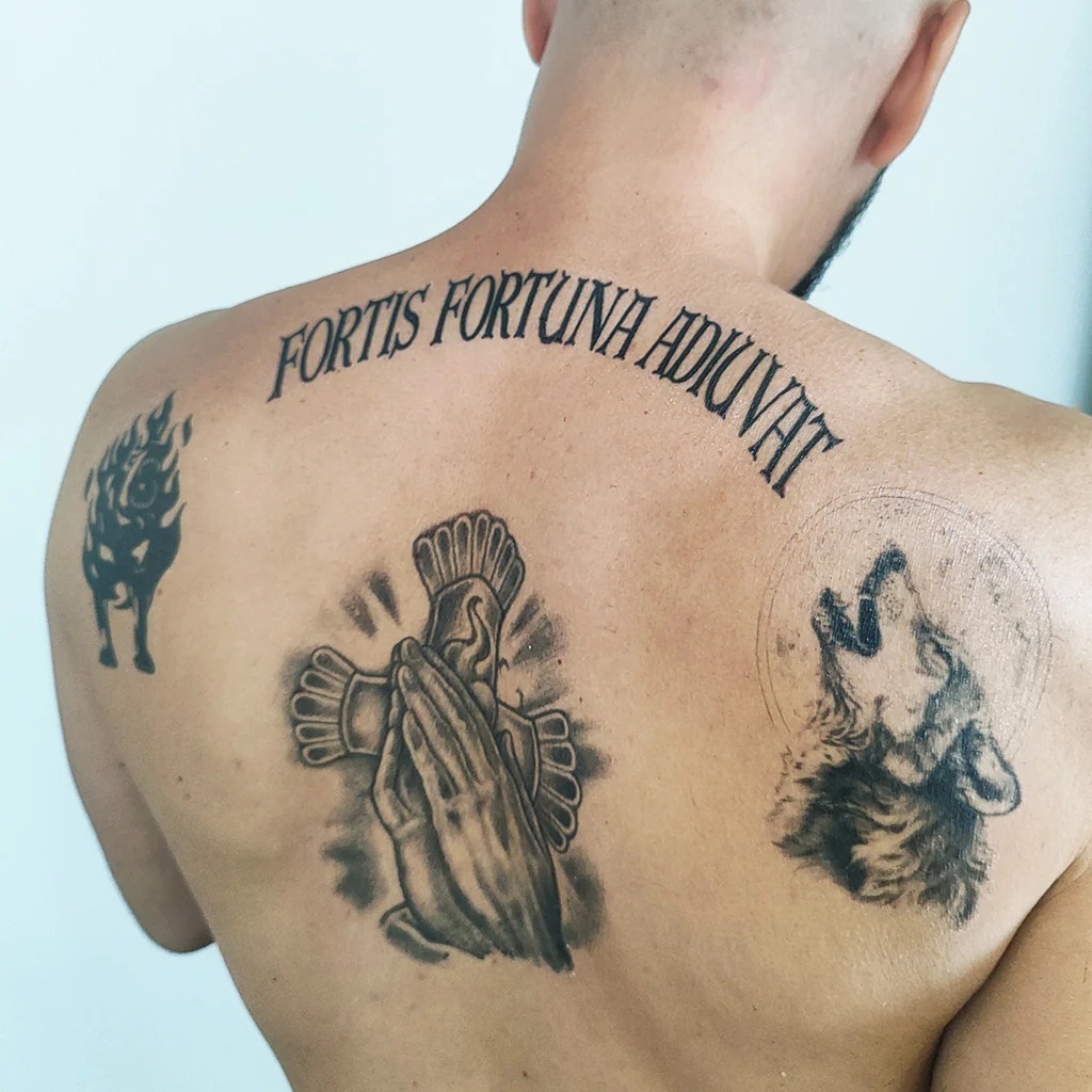 Spiritual Backpiece Tattoo Design