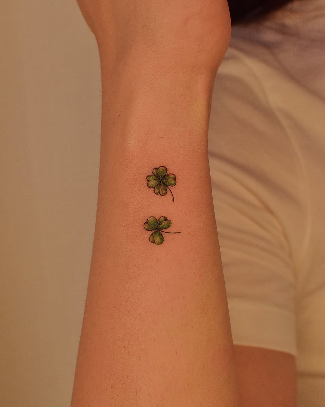 Charming small four leaf clover tattoos Tattoo Design
