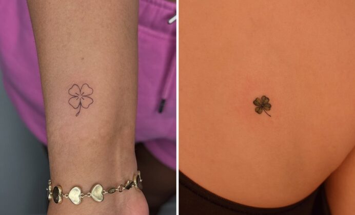33+ Four Leaf Clover Tattoo Ideas & Inspiration