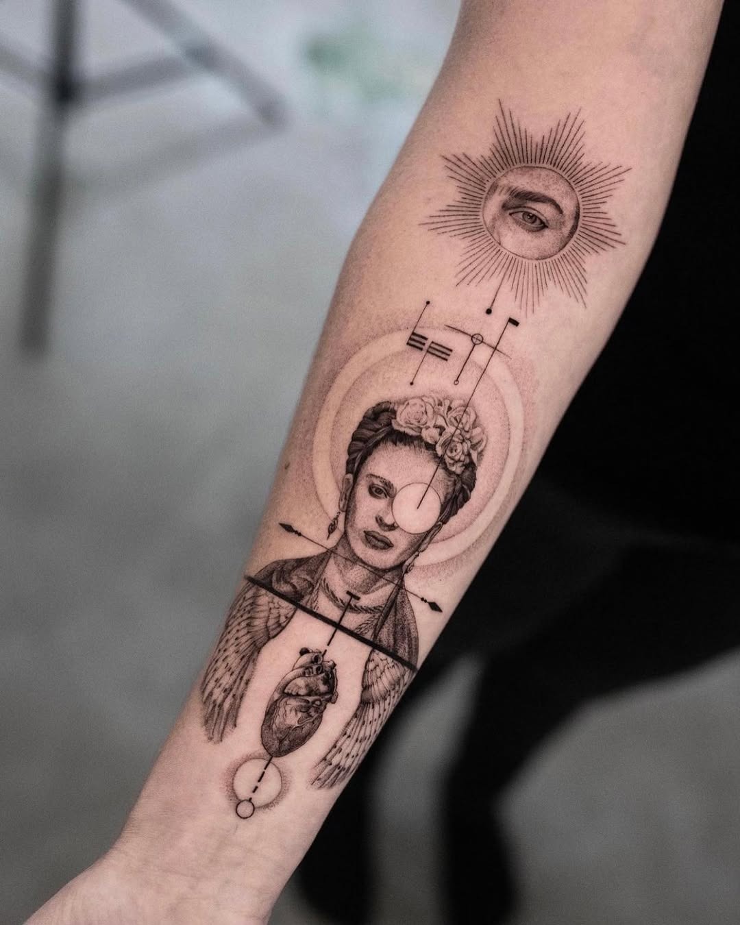 Bold Frida Kahlo Headpiece Tattoo Design Tattoo Design