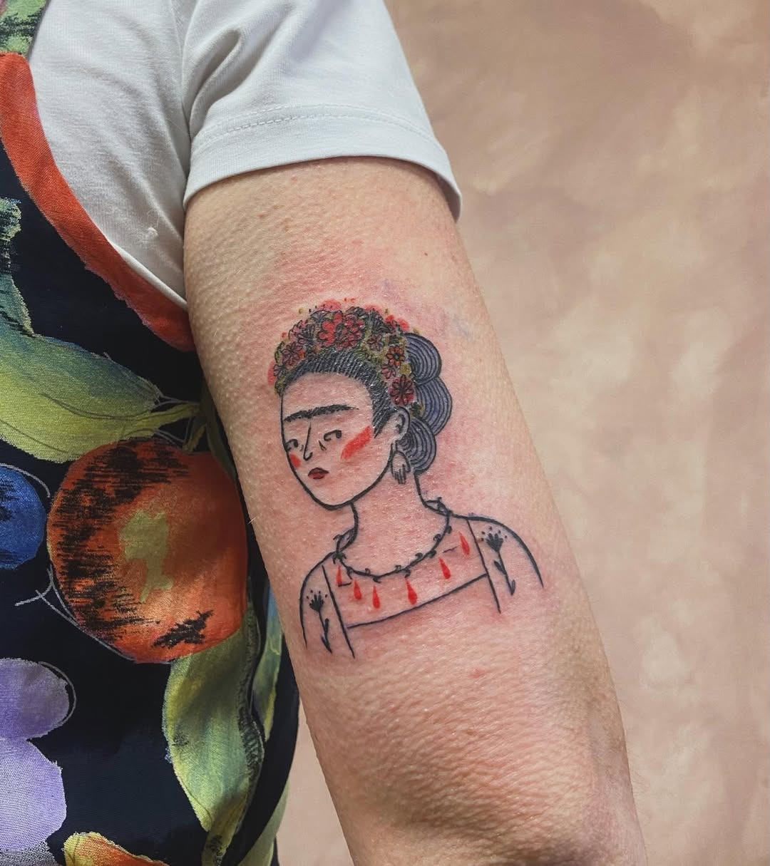 Vibrant Frida Kahlo Skeleton Tattoo Design Tattoo Design