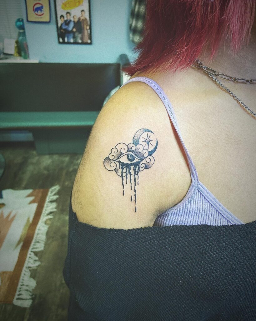 Black Widow Spider and Web Tattoo Tattoo Design