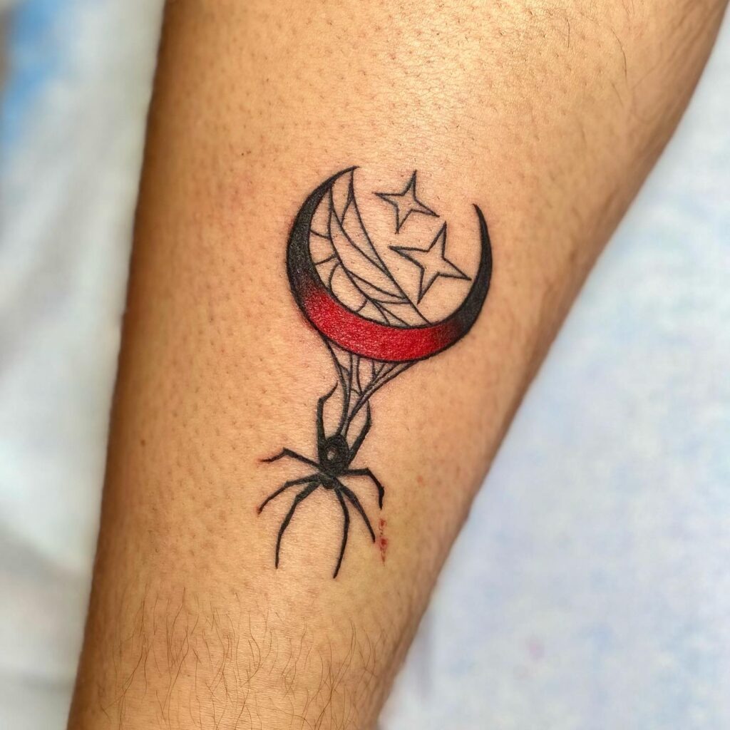 Coffin and Mushrooms Tattoo Tattoo Design