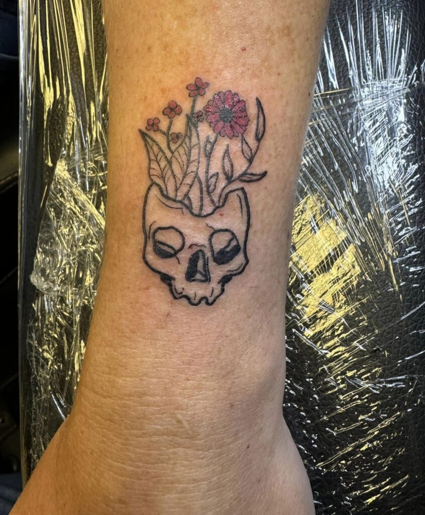 Dripping Eye and Crescent Moon Tattoo Tattoo Design
