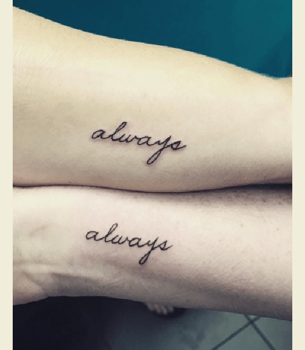 Initials and Crossed Arrows Matching Best Friend Tattoos Tattoo Design