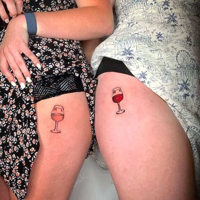 "L-O-V-E" Heel Friend Tattoo Ideas for Four Best Friends Tattoo Design