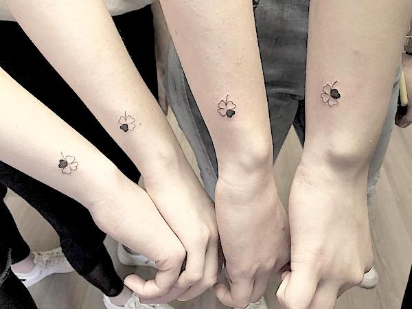Matching Tattoos: Mystical Unicorns in Magical Colors Tattoo Design