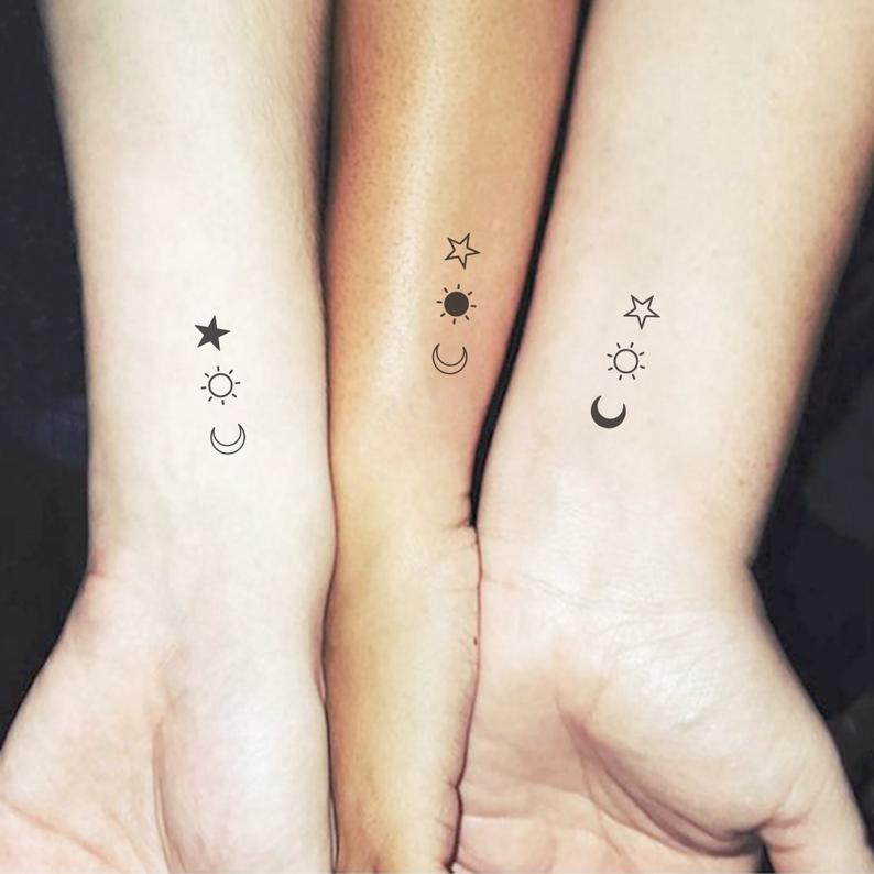 Mysterious Dot & Circles Friendship Tattoo Tattoo Design