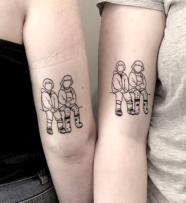 Pinkie Promise Matching Arm Friend Tattoo for Best Friends Tattoo Design