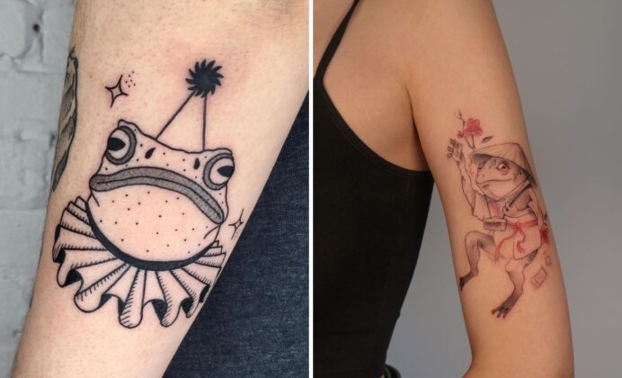 25+ Frog Tattoo Ideas That Are Cute Creative Whimsical And Unexpectedly Stylish