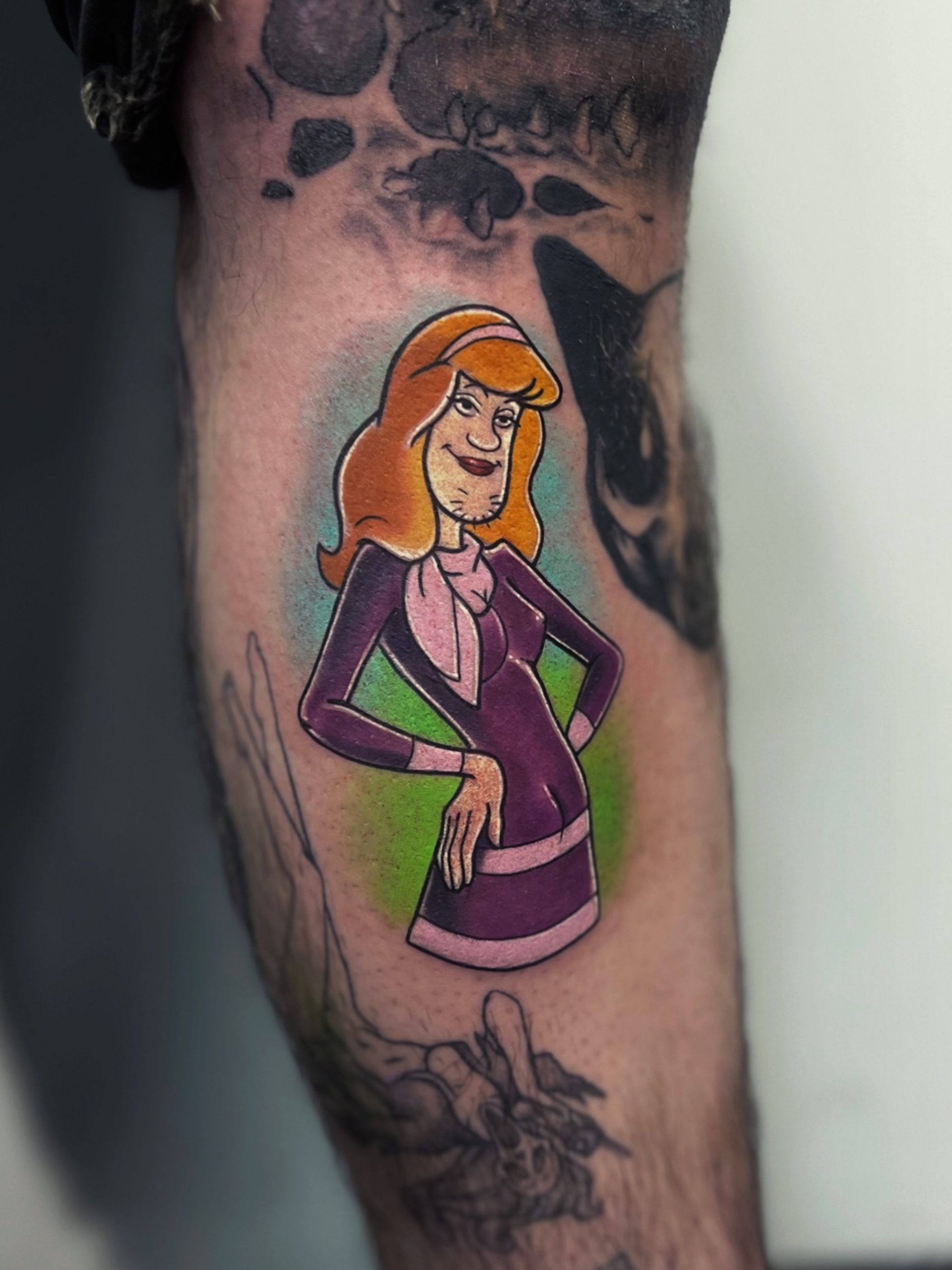 Funny Cartoon Lady Tattoo Tattoo Design