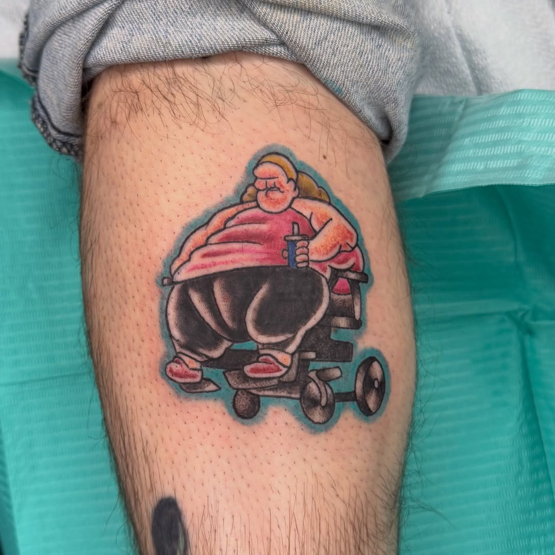 Mobility Scooter Rider Tattoo Tattoo Design