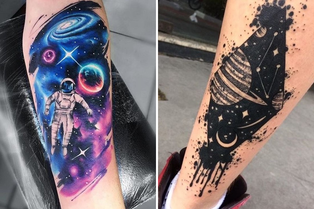23+ Galaxy Tattoo Ideas That Turn Cosmic Wonder Into Wearable Art Featured Lookbook Collage