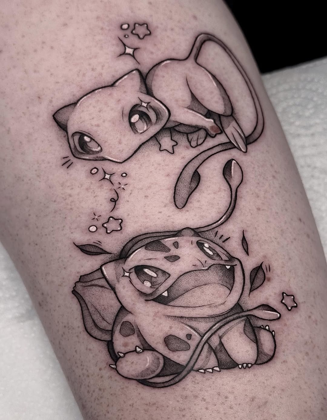 Adorable Pokémon-inspired geek tattoos on skin Tattoo Design