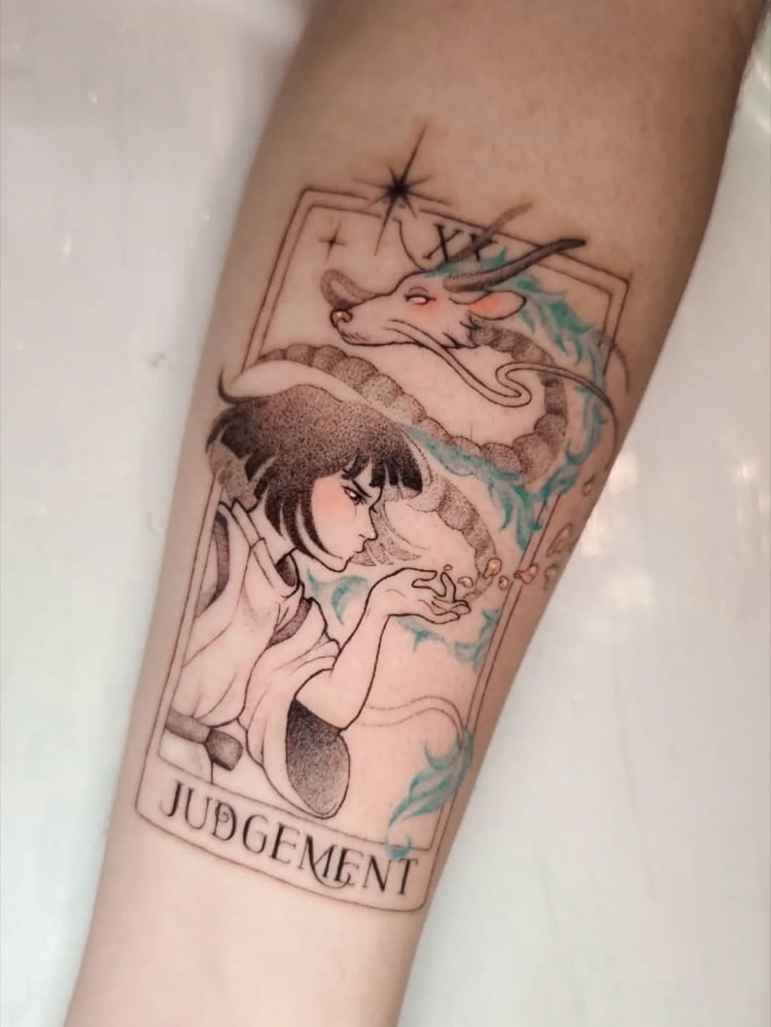 Artful interpretation of Tarot Judgement tattoo Tattoo Design