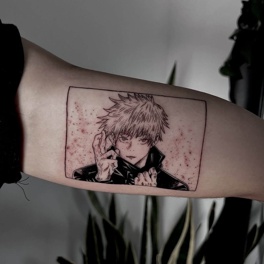 Intricate design of a beloved anime character tattoo Tattoo Design