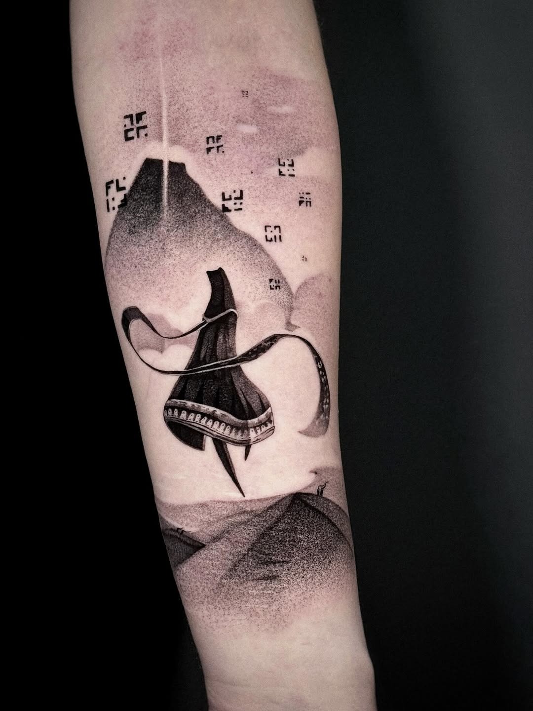 Mystical journey captured in stylish ink Tattoo Design