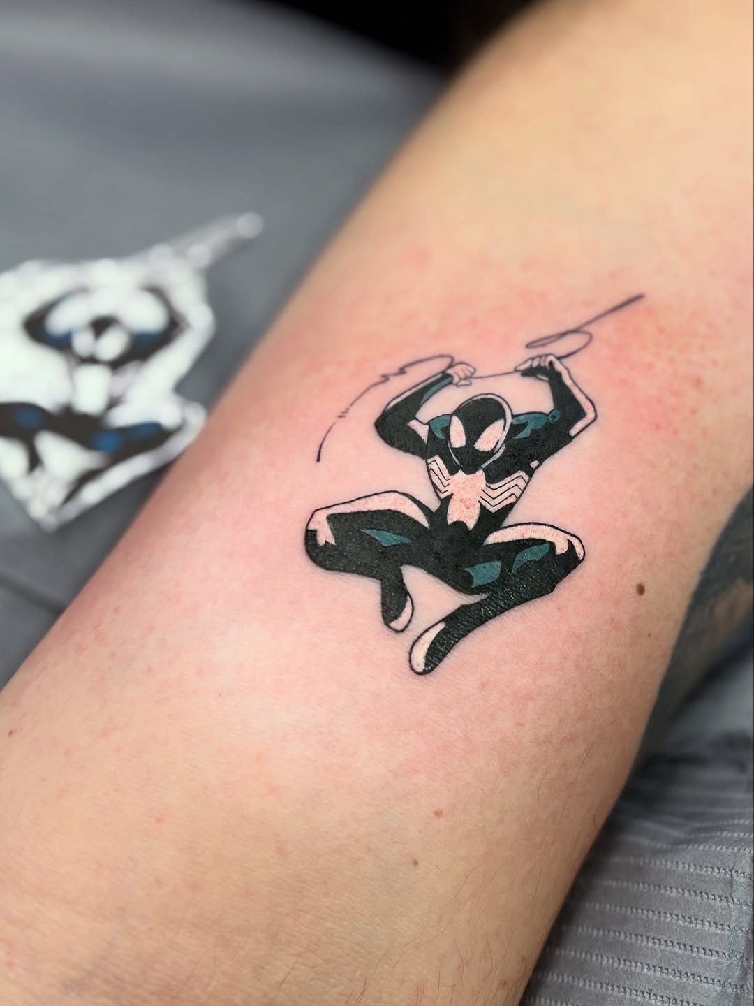 Stylish Spider-Man Tattoo for Geeky Fans Tattoo Design