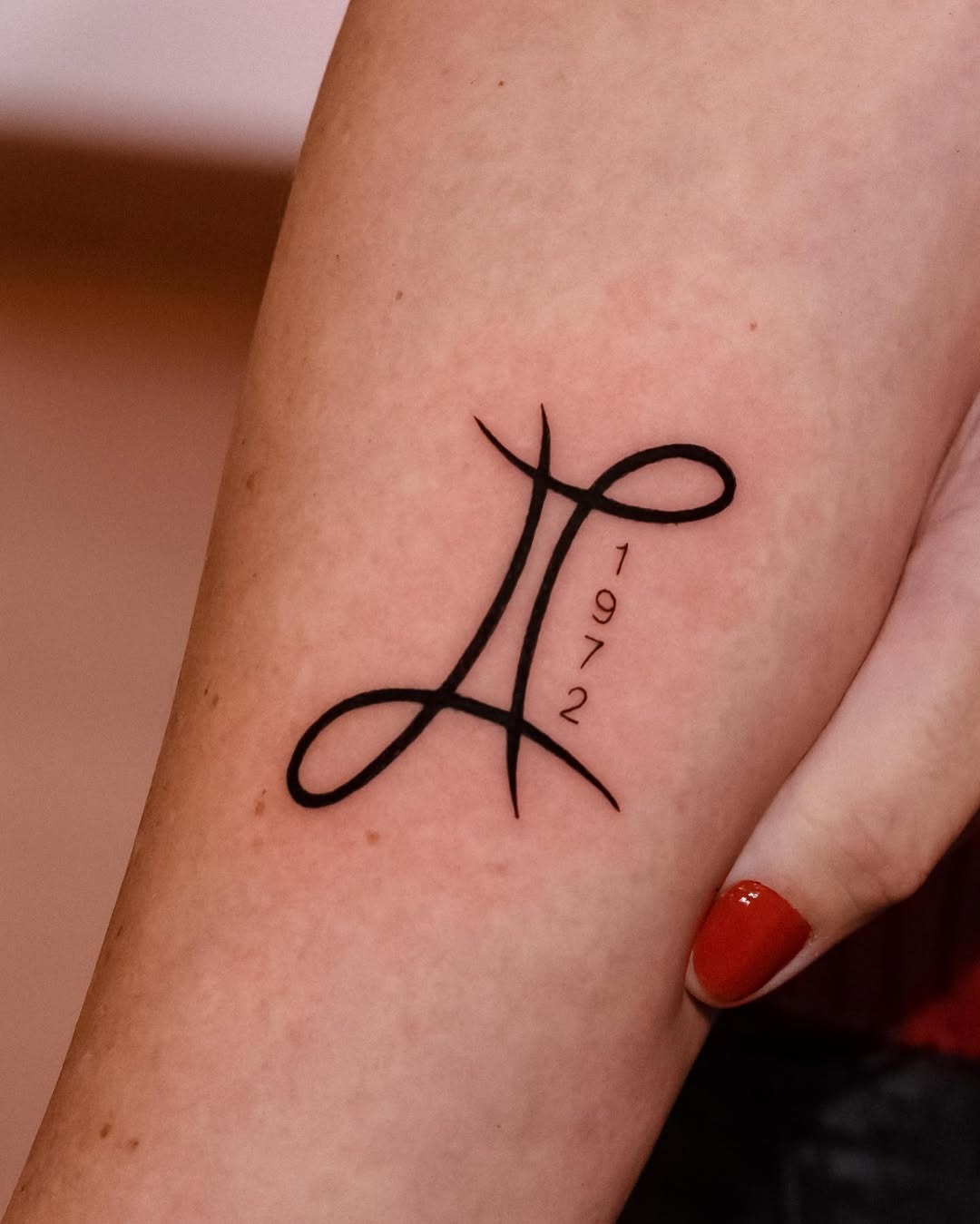 Sleek Minimalist Gemini Tattoo Design Tattoo Design