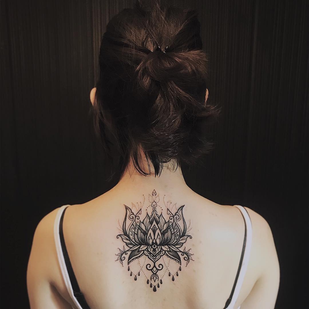 Decorative Lotus Mandala Tattoo Tattoo Design