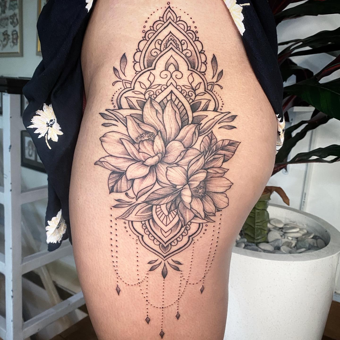 Floral Lotus Mandala Tattoo Tattoo Design