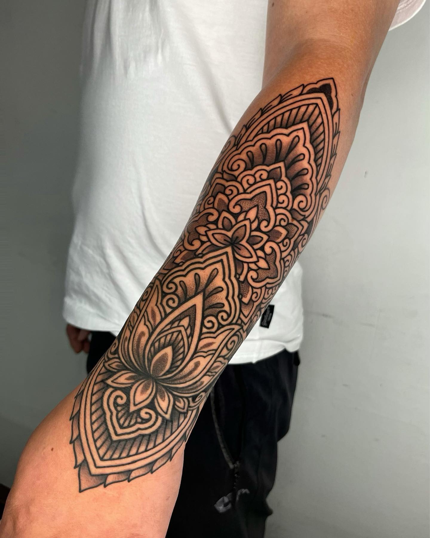 Full Sleeve Lotus Mandala Tattoo Tattoo Design