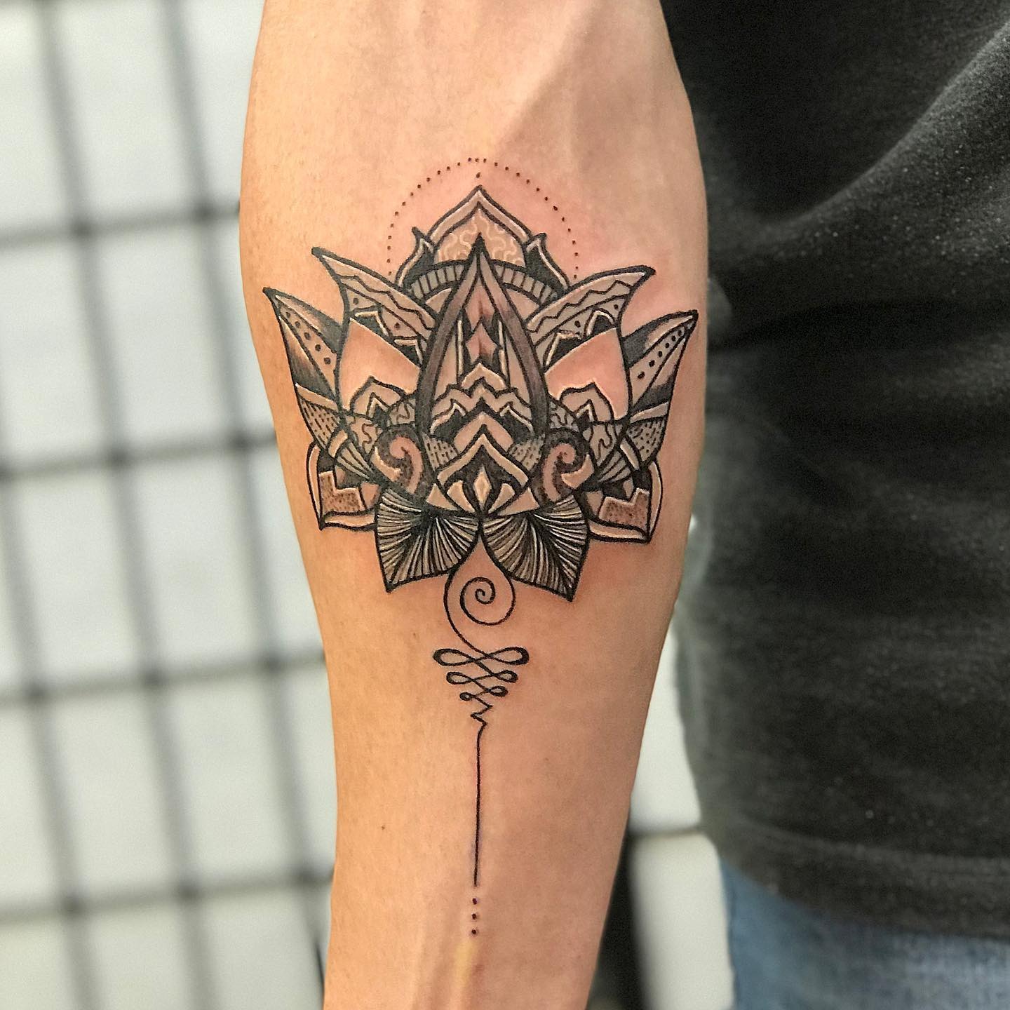 Geometric Lotus Mandala Tattoo Tattoo Design
