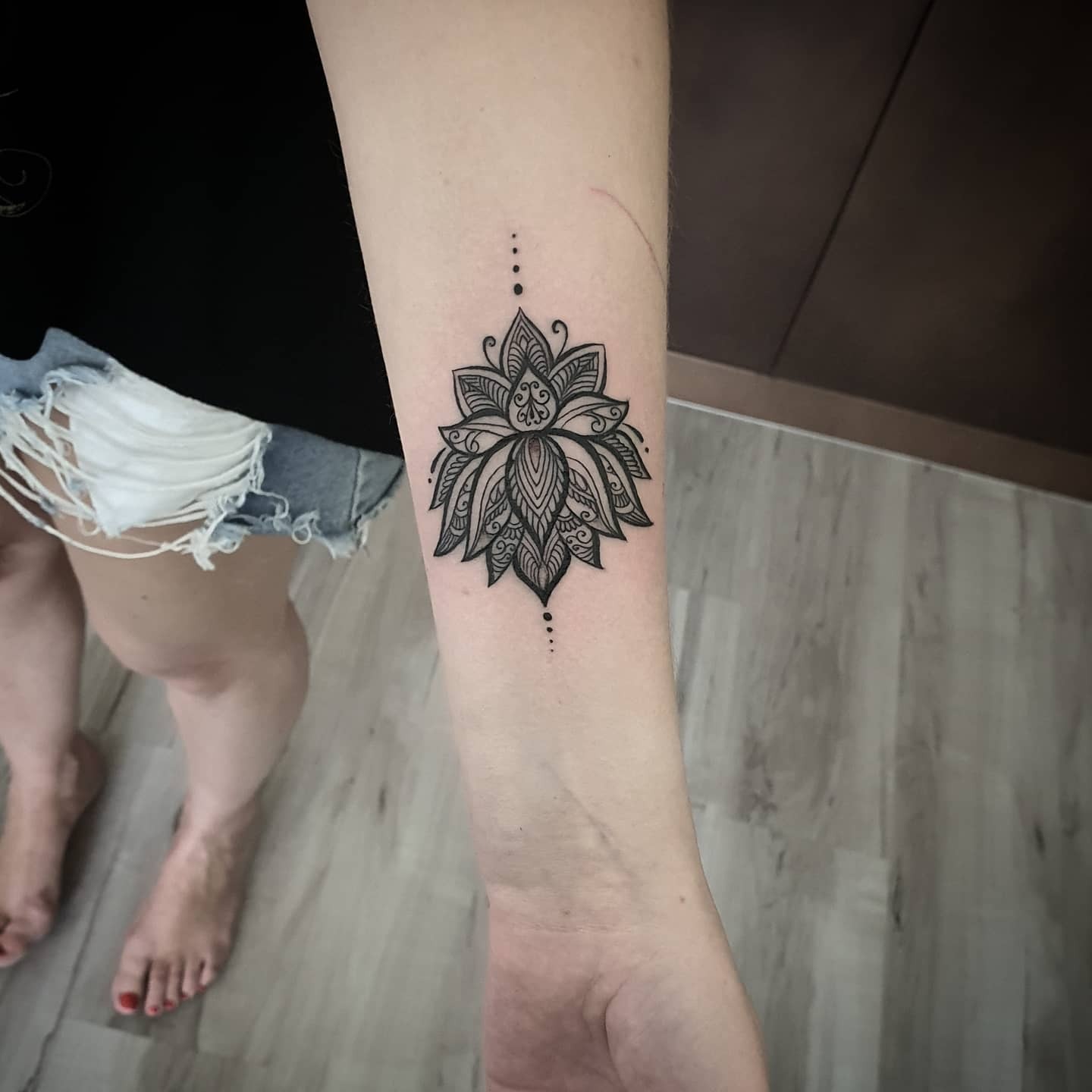 Symmetrical Lotus Mandala Tattoo Tattoo Design