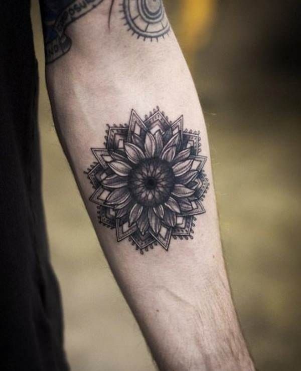 Geometric Mandala Forearm Tattoo Tattoo Design