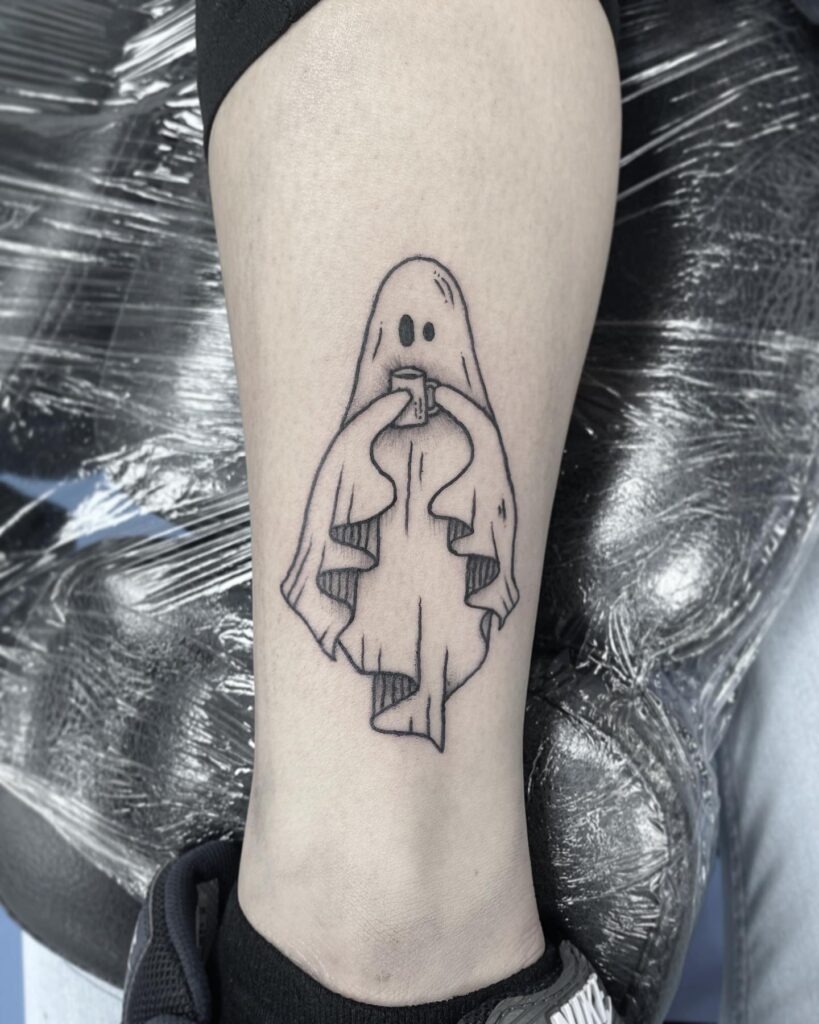Coffee Ghost Tattoo Tattoo Design