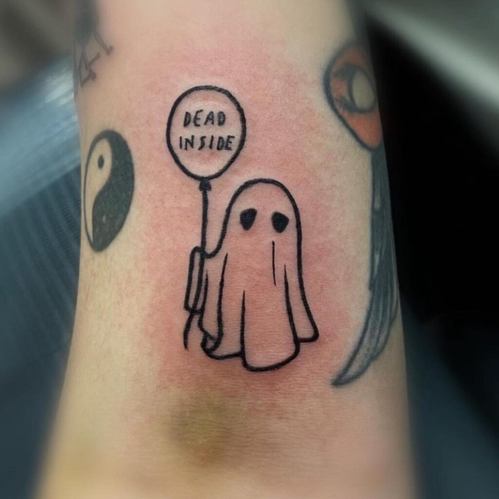 Dead Inside Ghost Tattoo Tattoo Design