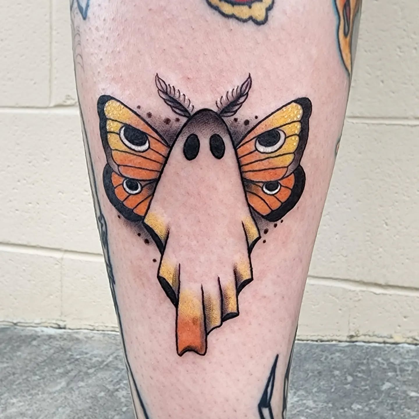 Ghost Moth Tattoo Tattoo Design
