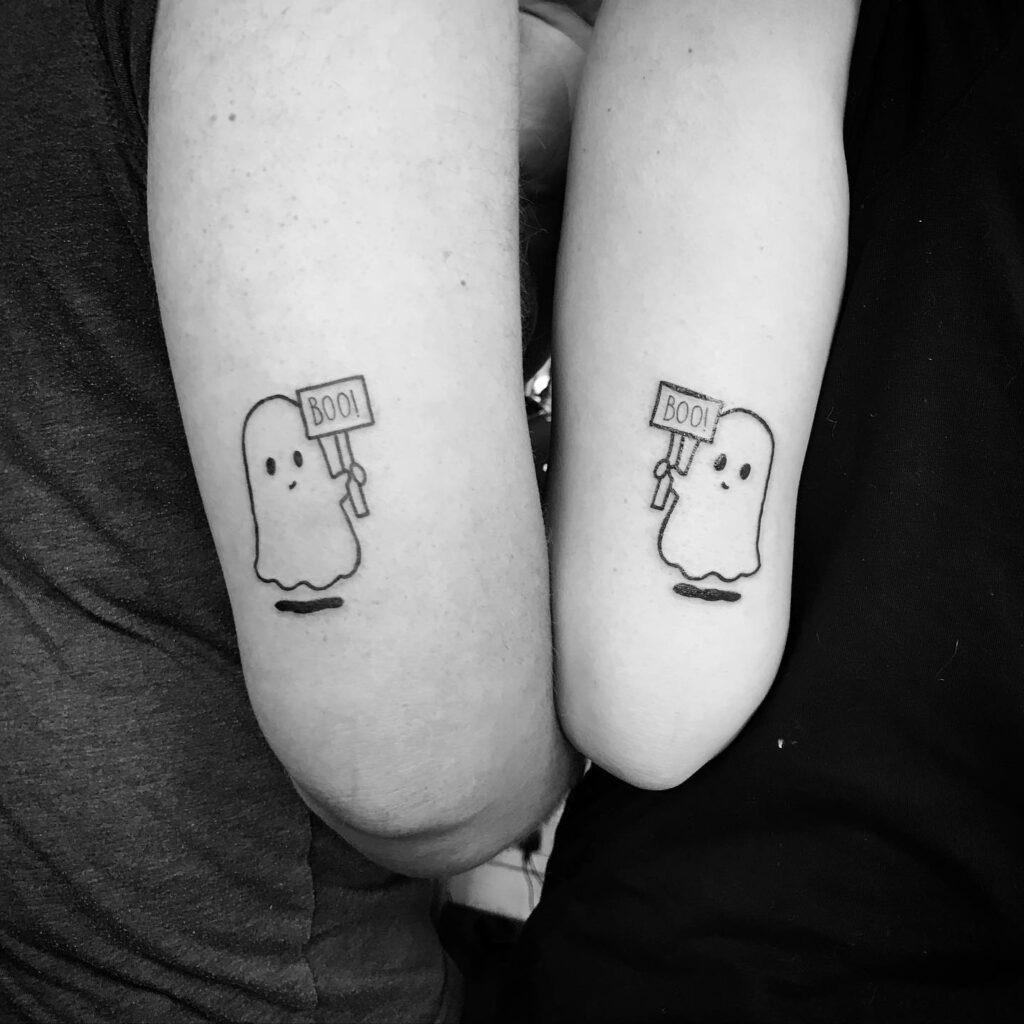 Matching Boo Ghost Tattoos Tattoo Design
