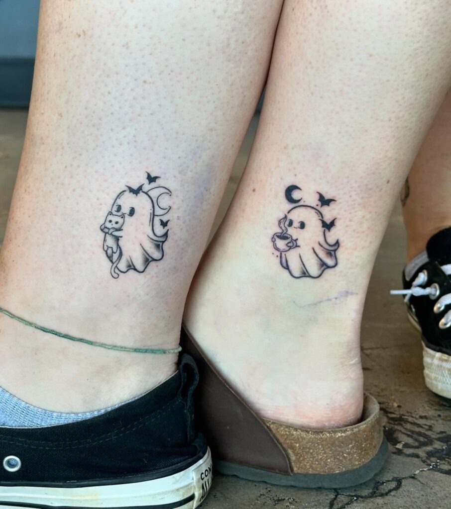 Matching Ghost Friends Tattoos Tattoo Design