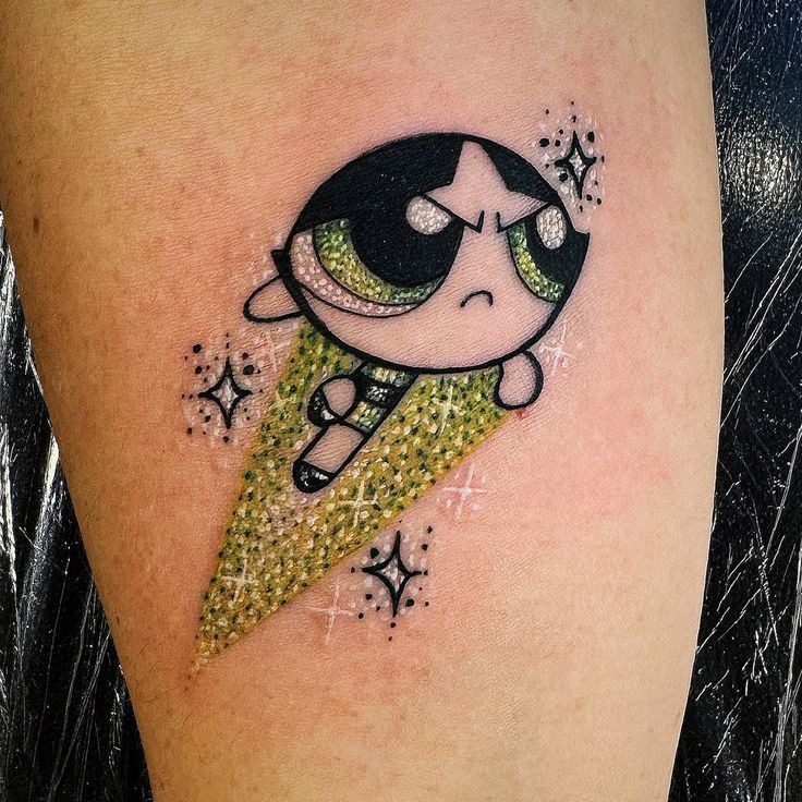 Golden Snitch-Inspired Sparkle Tattoo Design