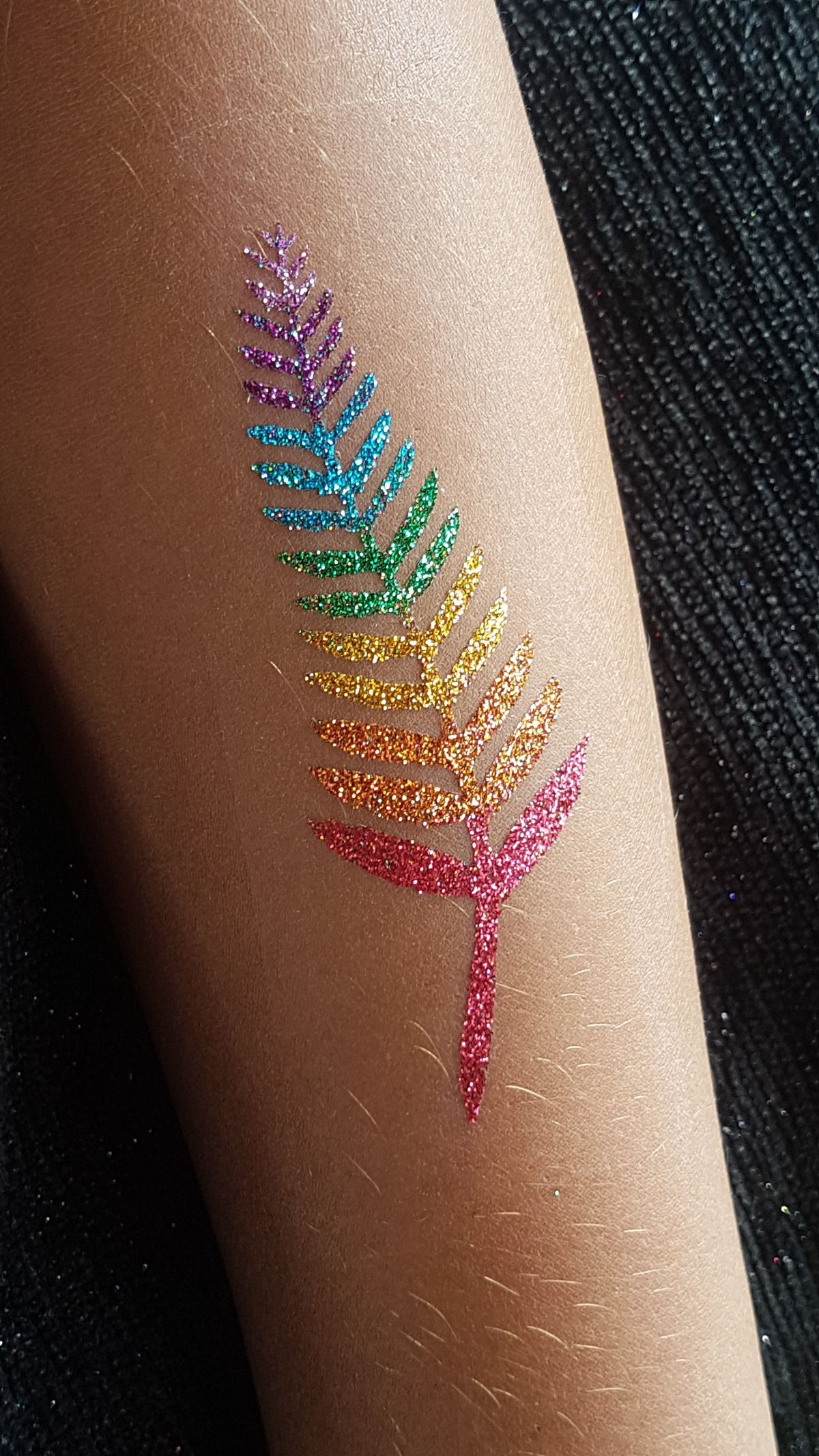 Violet Butterfly Glow Tattoo Design