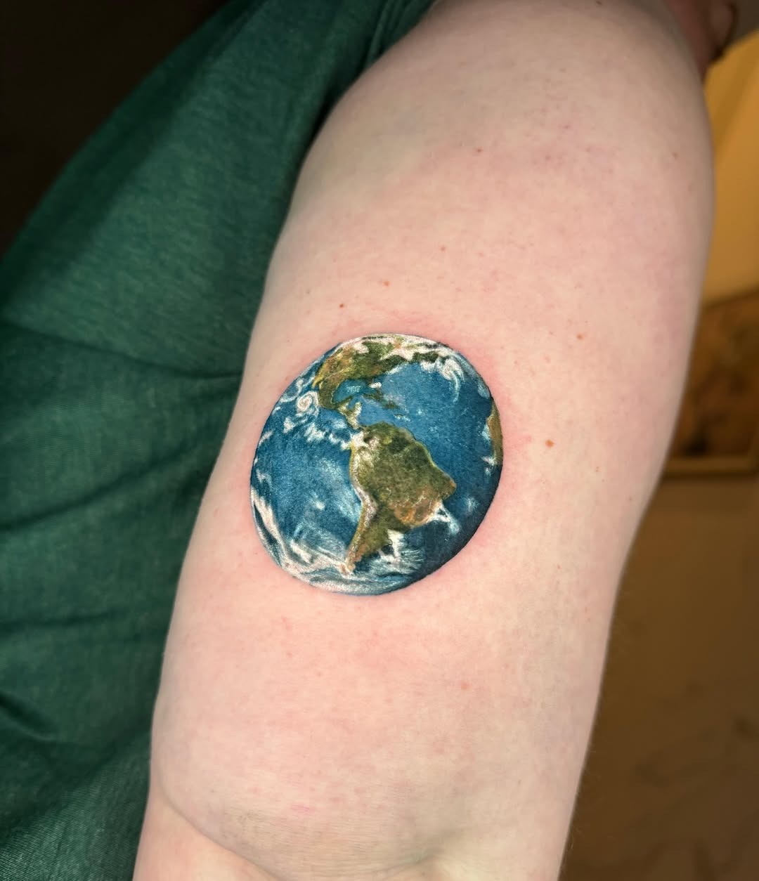 Earth Tattoo: A Unique Global Tribute Tattoo Design