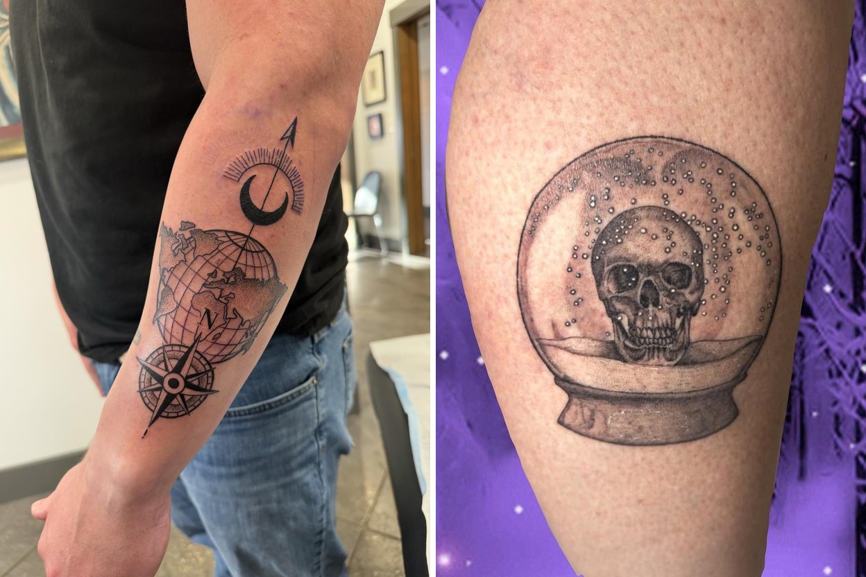 32+ Globe Tattoo Ideas & Inspiration Featured Lookbook Collage