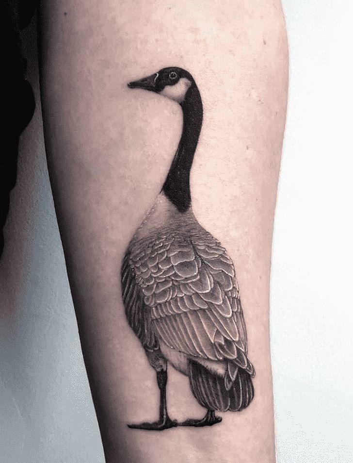 Mr and Mrs Goose Matching Pair Tattoo Design