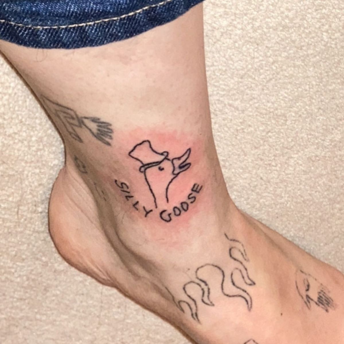 Realistic Canadian Goose Portrait Tattoo Design