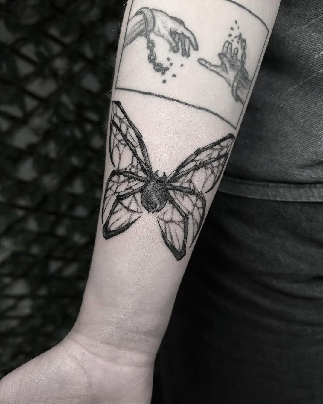 moth tattoo in gothic style Tattoo Design