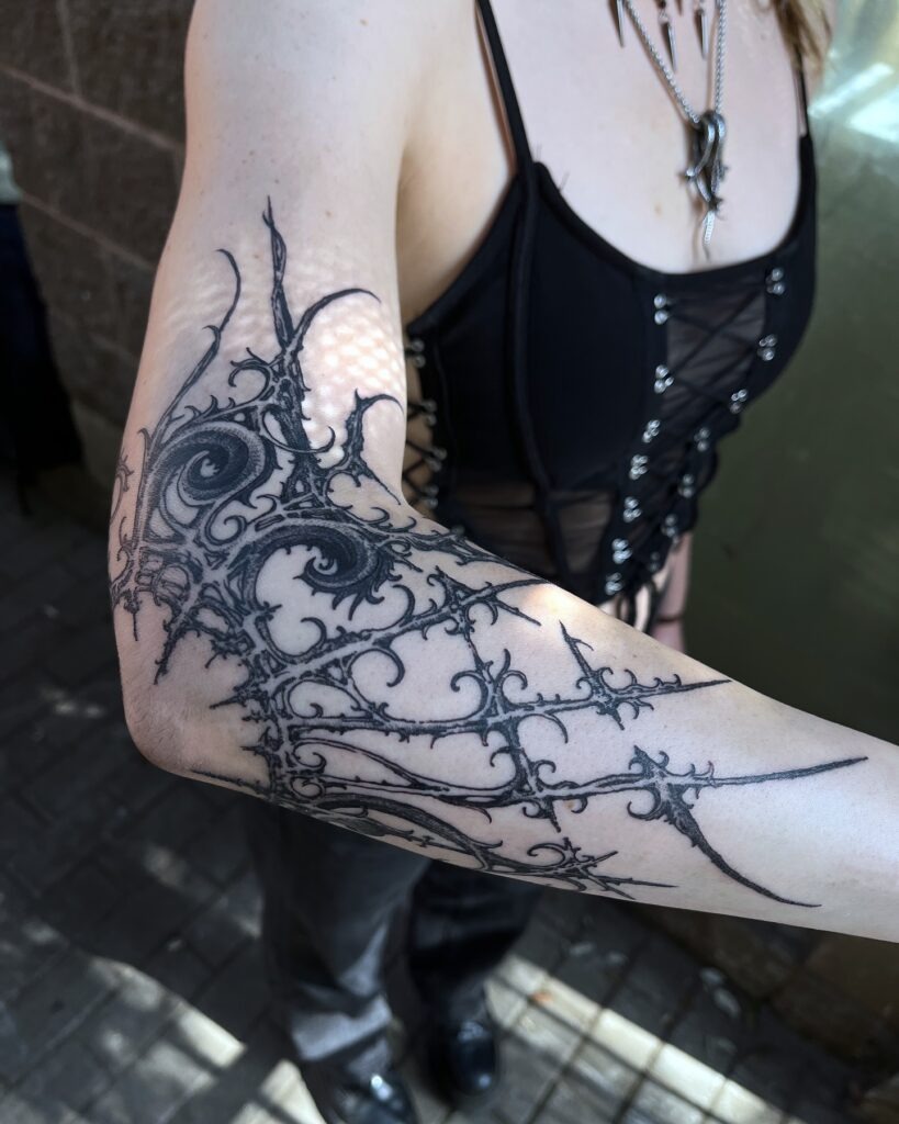 Gothic Filigree Arm Tattoo Tattoo Design