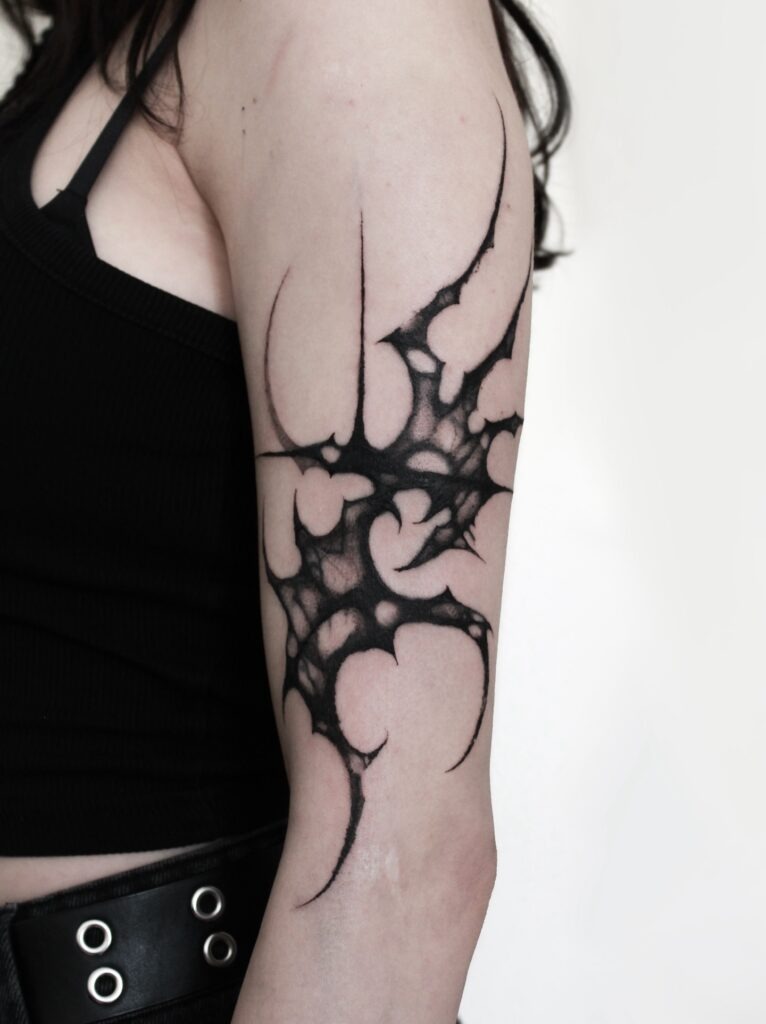 Tribal-Inspired Cover-Up Design Tattoo Design