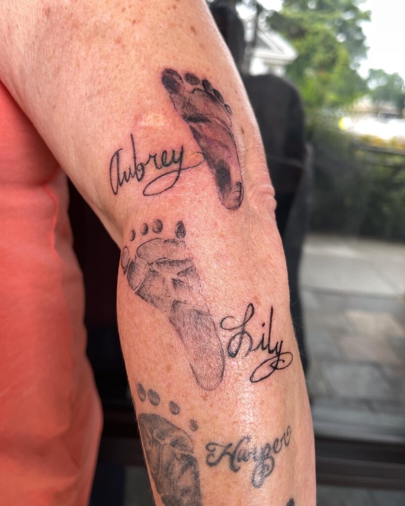 Baby Portrait Tattoo Design