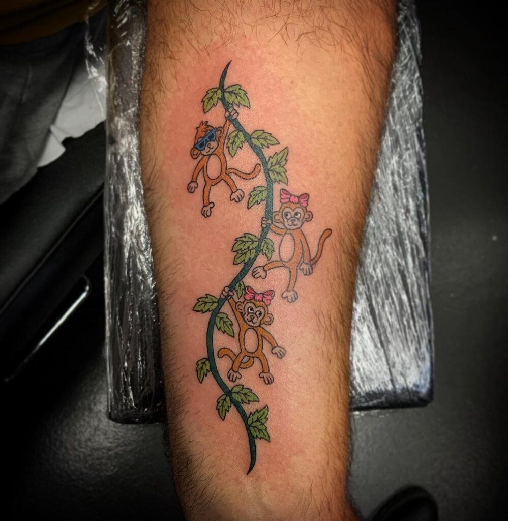 Dragonflies for Grandchildren Tattoo Design