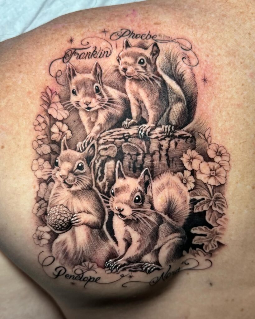 Names Tattoo on Chest Tattoo Design
