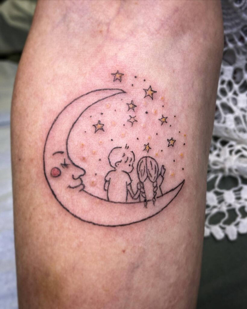 Names with Hearts Tattoo Design