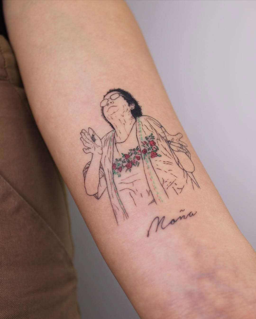 Whimsical tribute to grandmotherly love Tattoo Design
