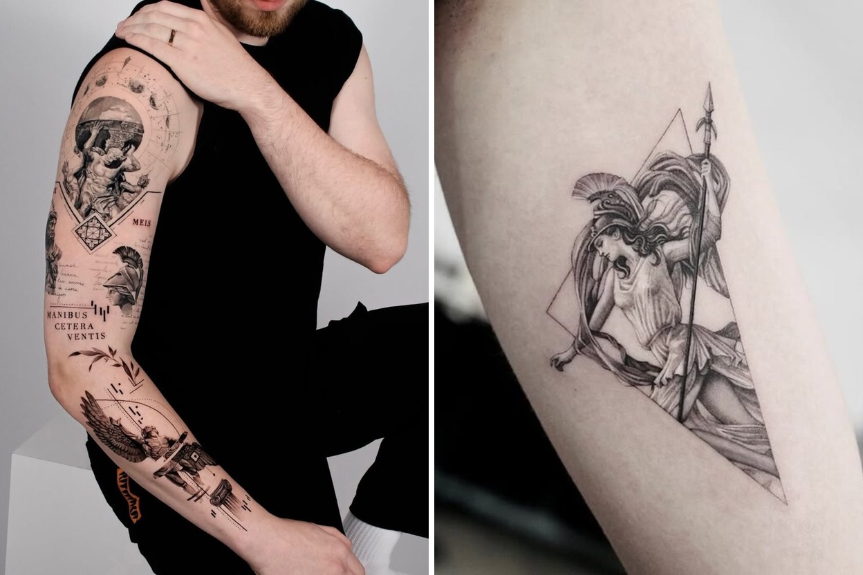 36+ Greek Gods Tattoo Ideas That Make a Bold Artistic Statement Featured Lookbook Collage