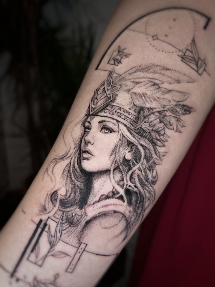 Athena Warrior Goddess Tattoo Tattoo Design
